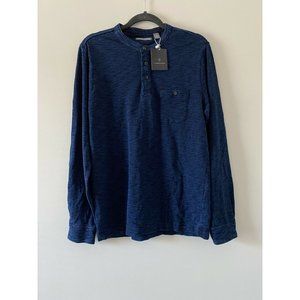 Michael Bastian Blue Henley size Small - NWT